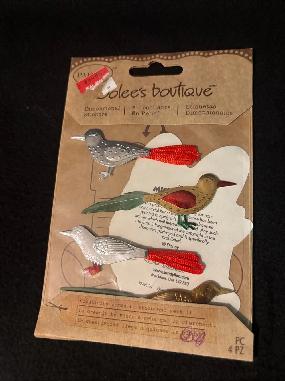 3d stickers crafting scrapbooking art Birds